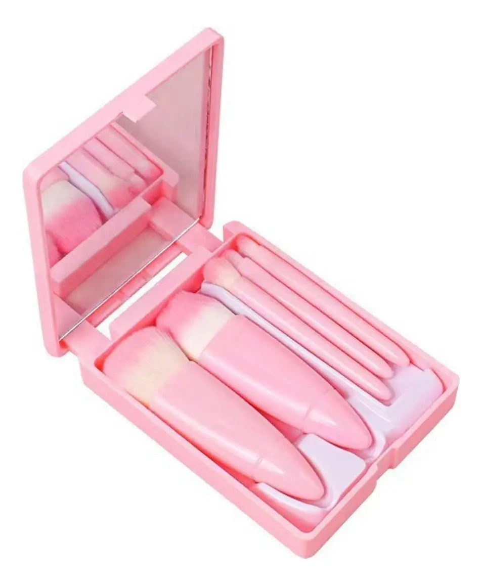 Set de 5 brochas con espejo PKY B008-4